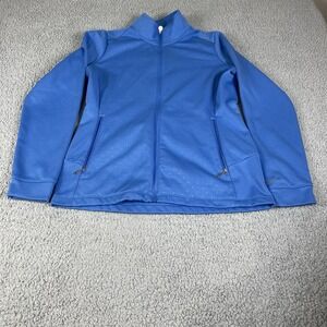 Nike Golf Jacket Women's Tour Performance Full Zip L Blue Therma Fit